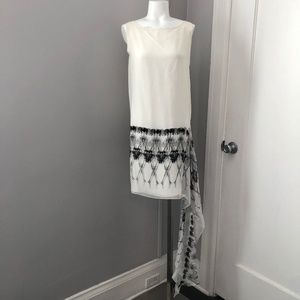 Authentic Thomas Wylde Skeleton Print Silk Dress